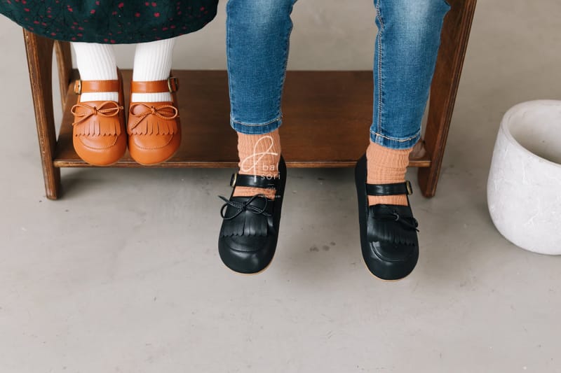 BABYZZAM - Korean Children Fashion - #Kfashion4kids - Mustache Ribbon Flats - 4