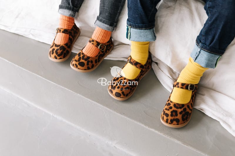BABYZZAM - Korean Children Fashion - #Kfashion4kids - Circle Tiger Flats - 12