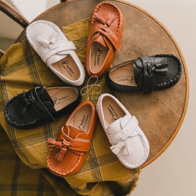 BABYZZAM - Korean Children Fashion - #Kfashion4kids - Leather Marco Loafer