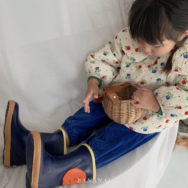 BANANA J - Korean Children Fashion - #Kfashion4kids - Veloure Jogger Pants - 3