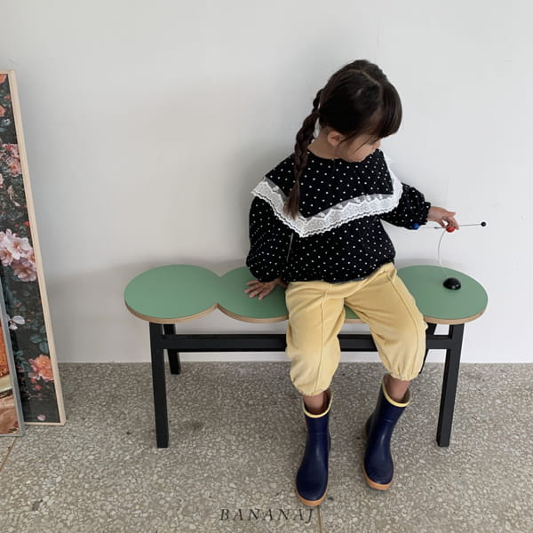 BANANA J - Korean Children Fashion - #Kfashion4kids - Veloure Jogger Pants - 7