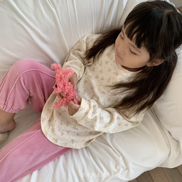 BANANA J - Korean Children Fashion - #Kfashion4kids - Veloure Jogger Pants - 9