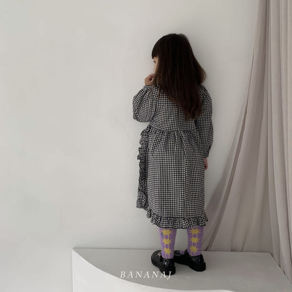 BANANA J - Korean Children Fashion - #Kfashion4kids - March Check One-piece - 3
