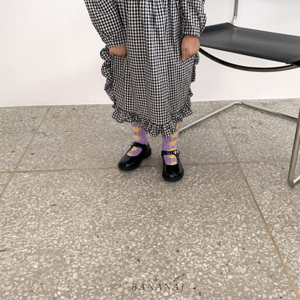 BANANA J - Korean Children Fashion - #Kfashion4kids - March Check One-piece - 6