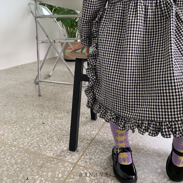 BANANA J - Korean Children Fashion - #Kfashion4kids - March Check One-piece - 7