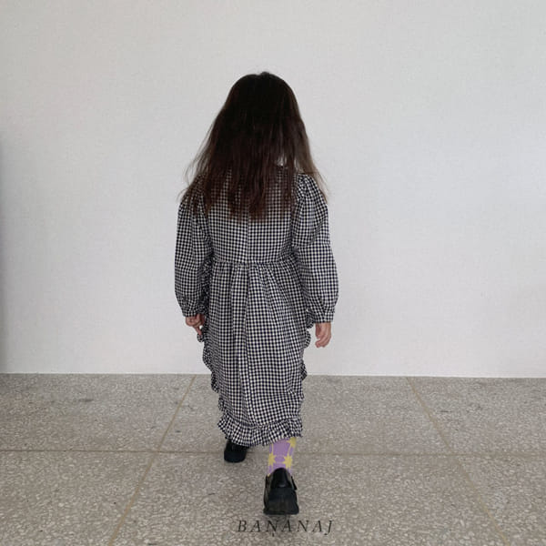 BANANA J - Korean Children Fashion - #Kfashion4kids - March Check One-piece - 8