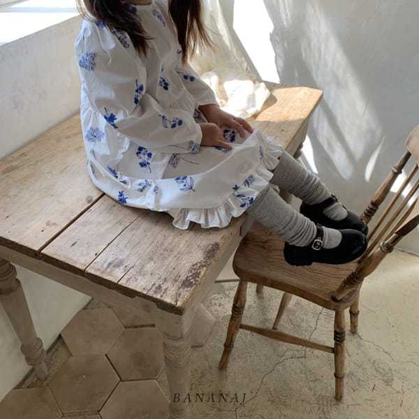 BANANA J - Korean Children Fashion - #Kfashion4kids - March Embroidery One-piece - 2