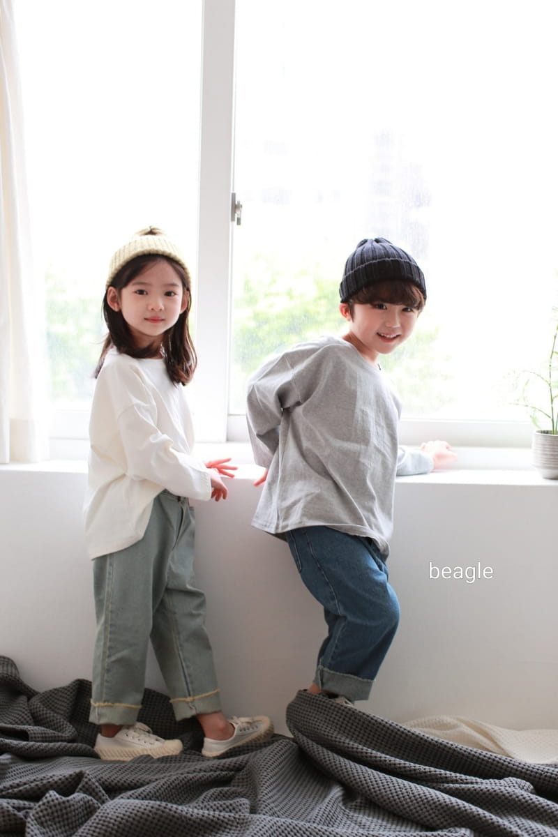 BEAGLE - Korean Children Fashion - #Kfashion4kids - Gogo Cutting Denim Pants - 3