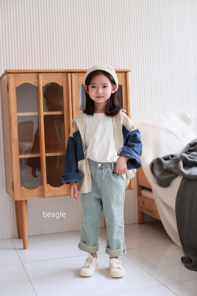 BEAGLE - Korean Children Fashion - #Kfashion4kids - Gogo Cutting Denim Pants - 6