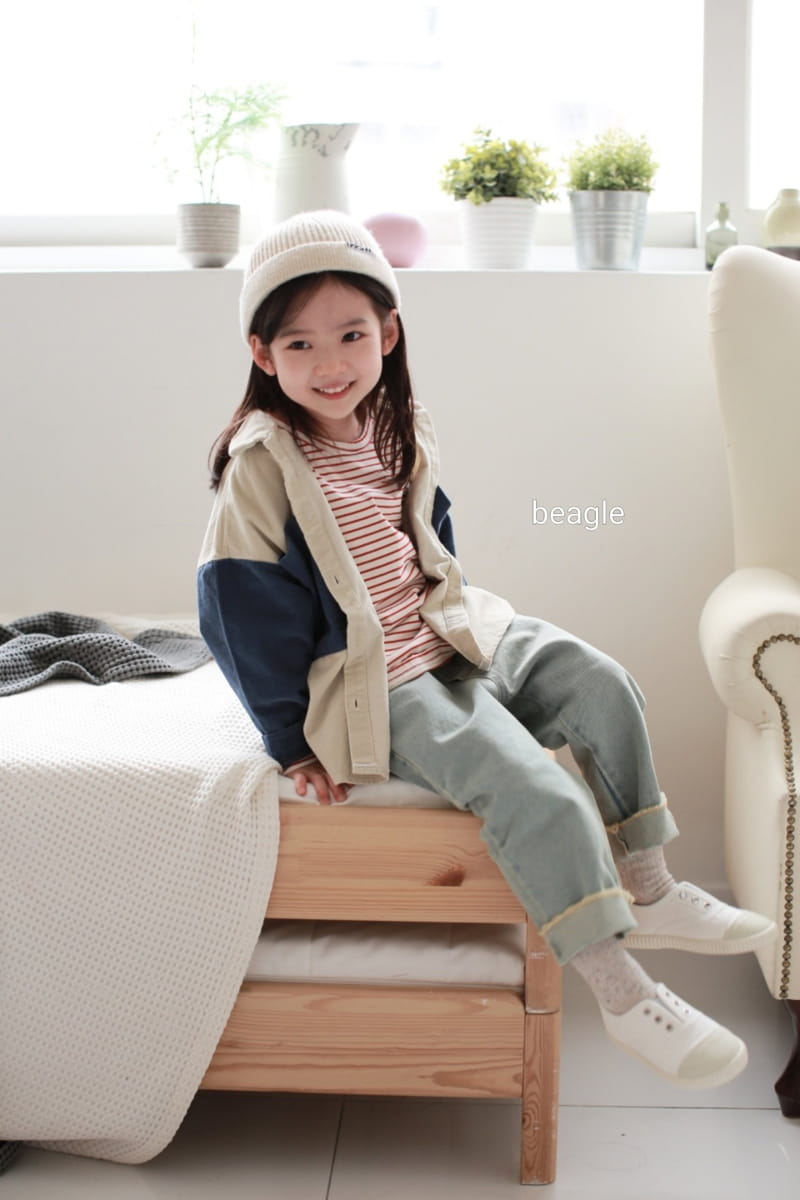 BEAGLE - Korean Children Fashion - #Kfashion4kids - Gogo Cutting Denim Pants - 7