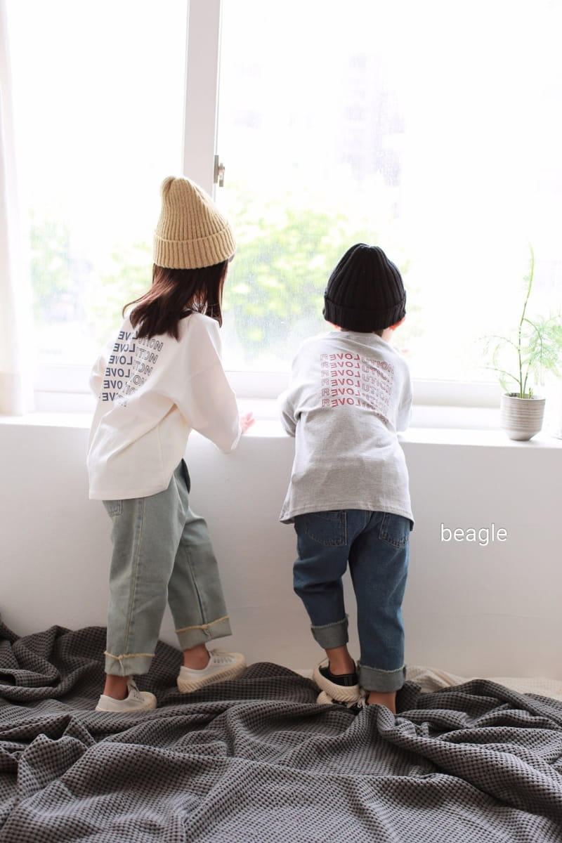BEAGLE - Korean Children Fashion - #Kfashion4kids - Love Print Tee - 2