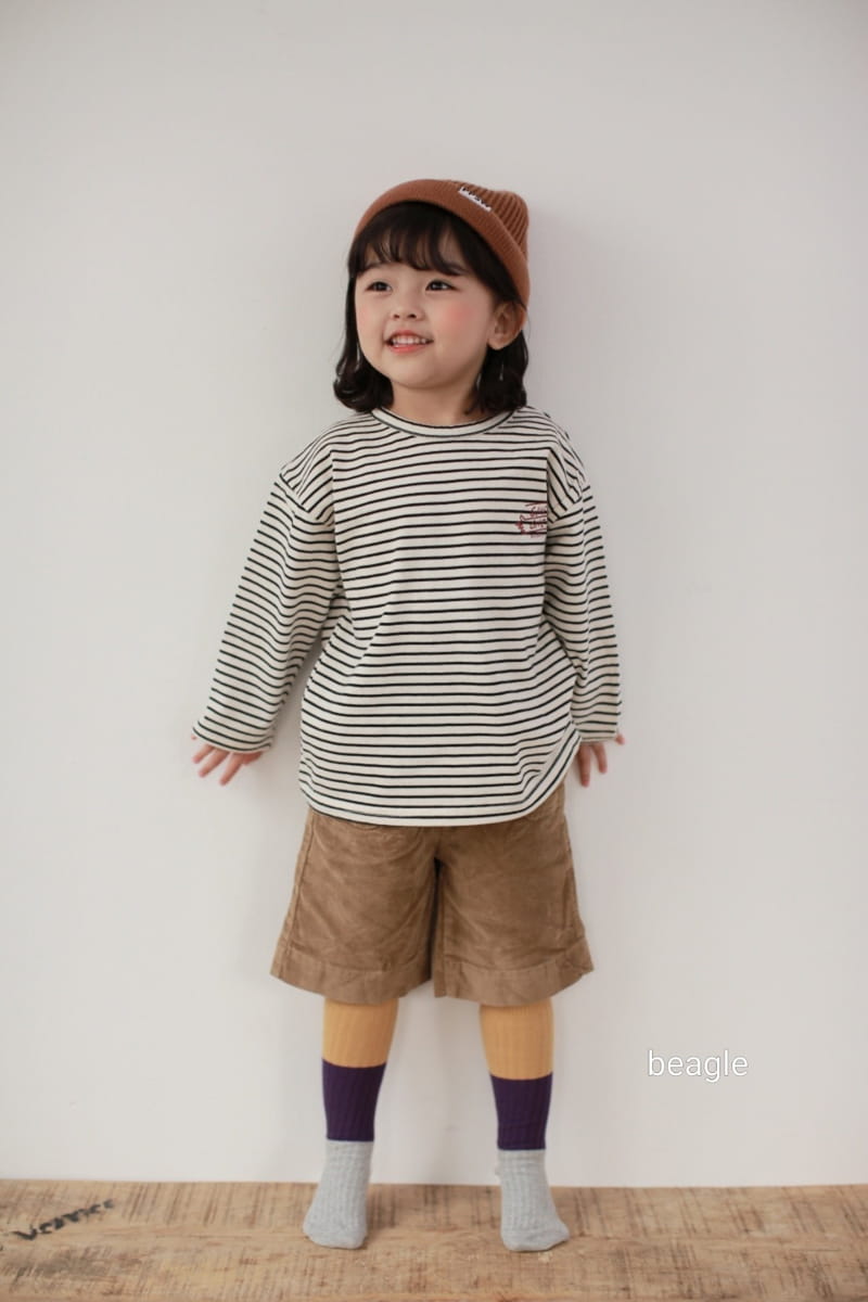 BEAGLE - Korean Children Fashion - #Kfashion4kids - Muffin Span Corduory Half Pants - 3