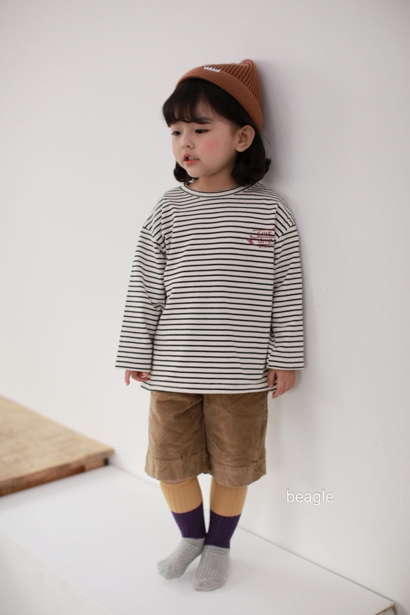 BEAGLE - Korean Children Fashion - #Kfashion4kids - Muffin Span Corduory Half Pants - 4