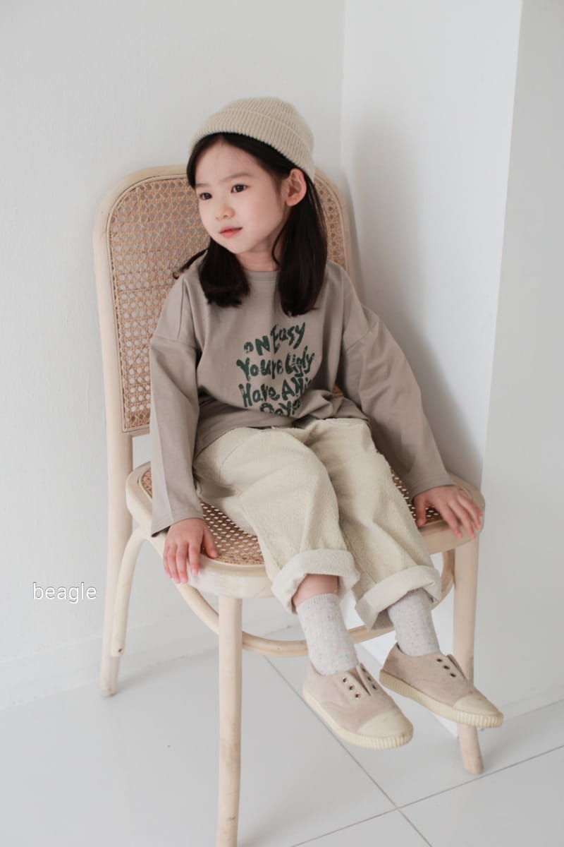 BEAGLE - Korean Children Fashion - #Kfashion4kids - Smile Lettering Tee - 11