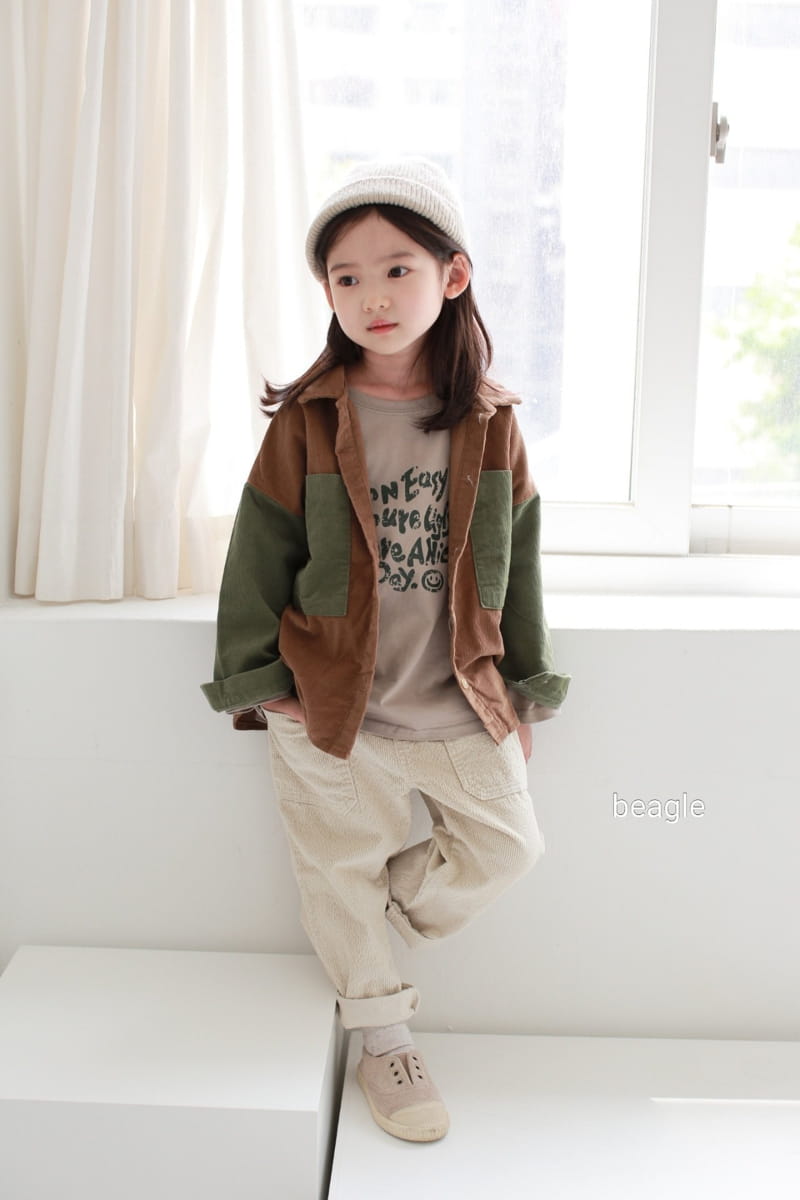 BEAGLE - Korean Children Fashion - #Kfashion4kids - Smile Lettering Tee - 12