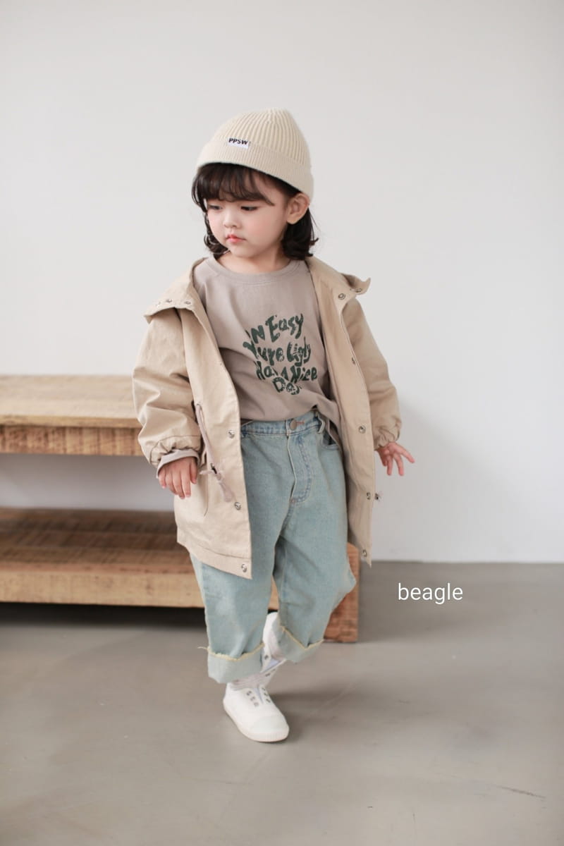 BEAGLE - Korean Children Fashion - #Kfashion4kids - Smile Lettering Tee - 6
