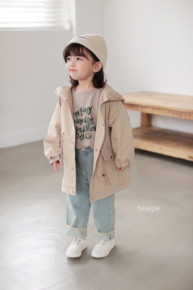 BEAGLE - Korean Children Fashion - #Kfashion4kids - Smile Lettering Tee - 7