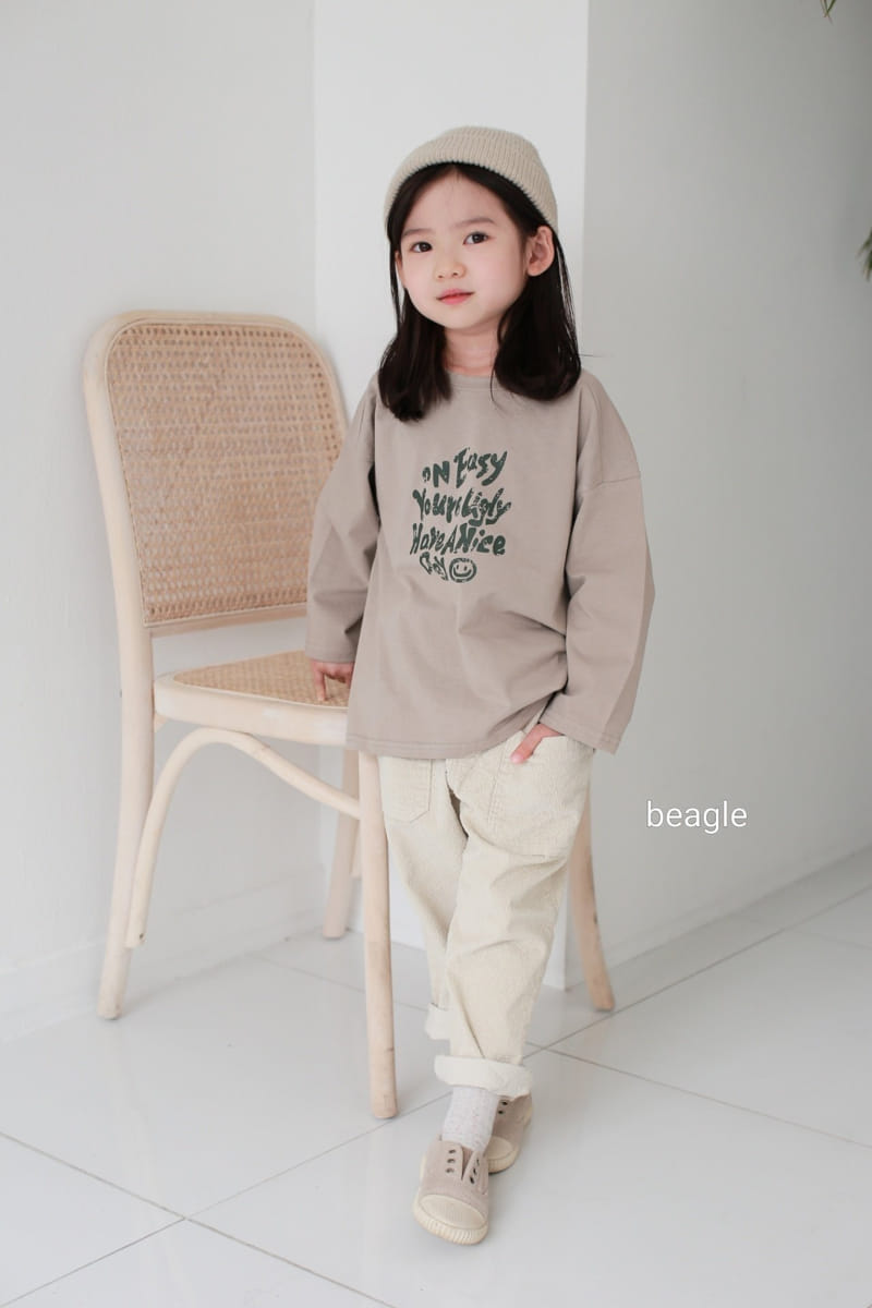 BEAGLE - Korean Children Fashion - #Kfashion4kids - Smile Lettering Tee - 9