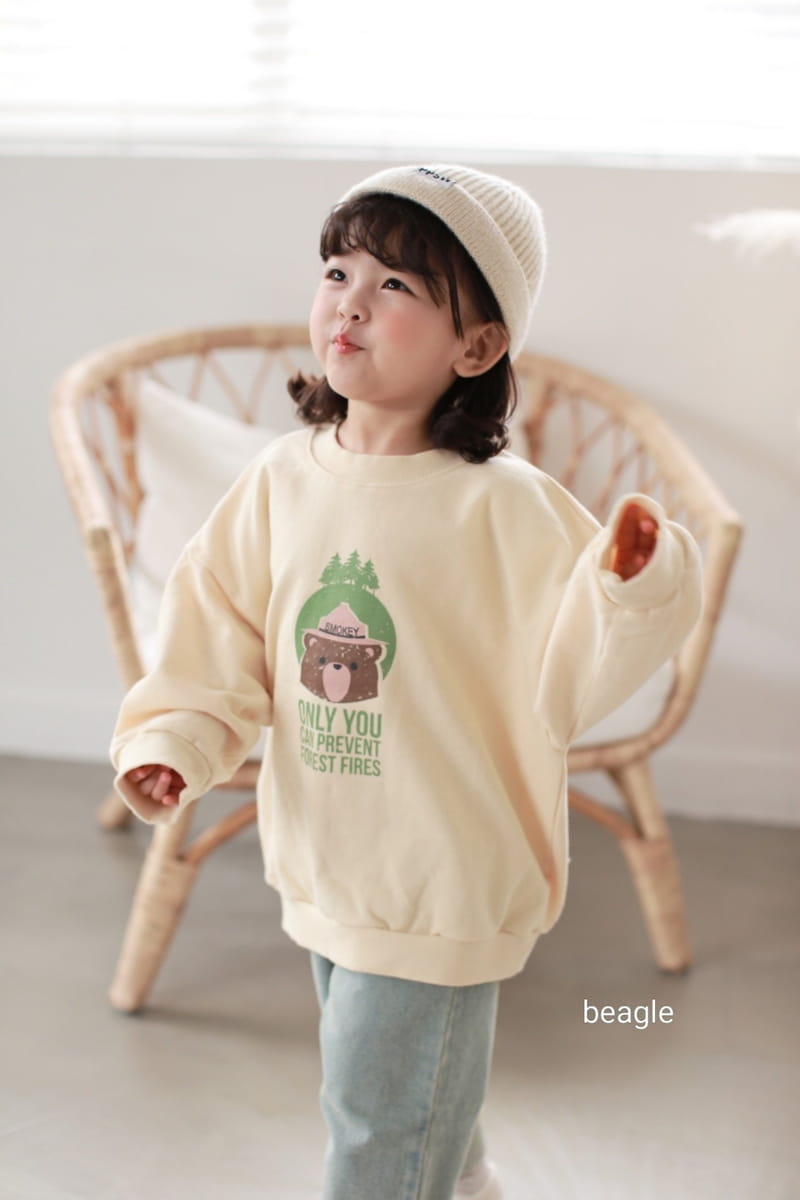 BEAGLE - Korean Children Fashion - #Kfashion4kids - Smocky Bear Sweatshirt - 2