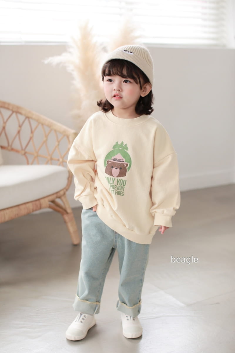BEAGLE - Korean Children Fashion - #Kfashion4kids - Smocky Bear Sweatshirt - 3