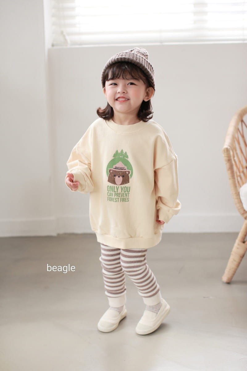 BEAGLE - Korean Children Fashion - #Kfashion4kids - Smocky Bear Sweatshirt - 5
