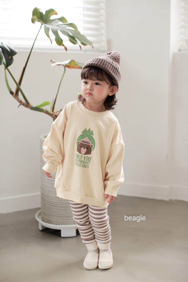 BEAGLE - Korean Children Fashion - #Kfashion4kids - Smocky Bear Sweatshirt - 6