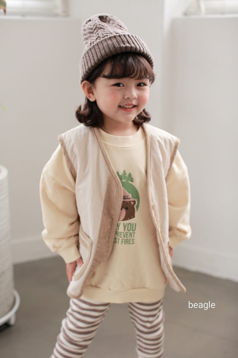BEAGLE - Korean Children Fashion - #Kfashion4kids - Smocky Bear Sweatshirt - 9