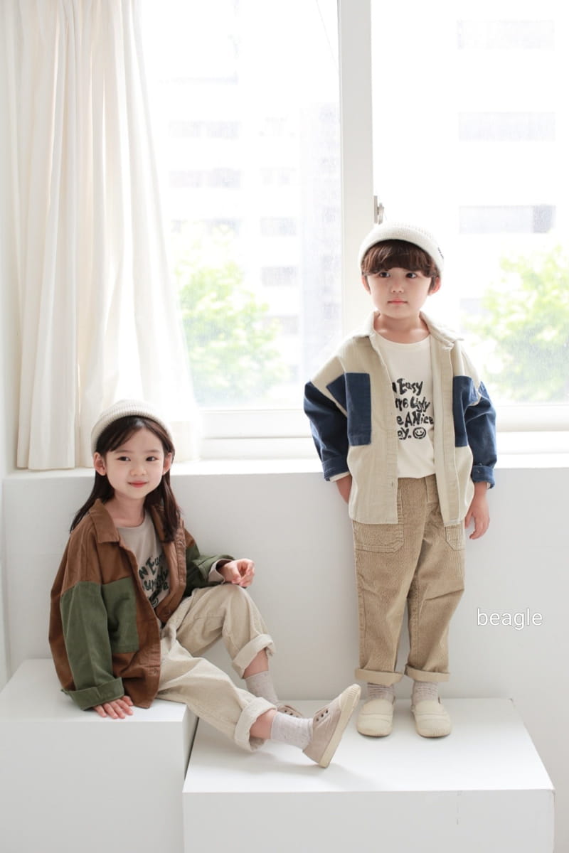 BEAGLE - Korean Children Fashion - #Kfashion4kids - Corduroy Colored Shirt - 2