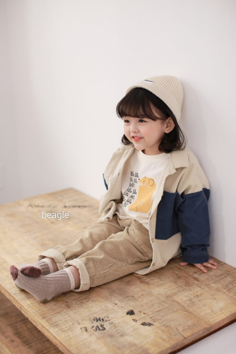 BEAGLE - Korean Children Fashion - #Kfashion4kids - Puppy Print Tee - 6
