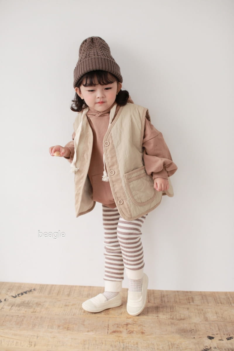 BEAGLE - Korean Children Fashion - #Kfashion4kids - Friends Quilting Vest - 2