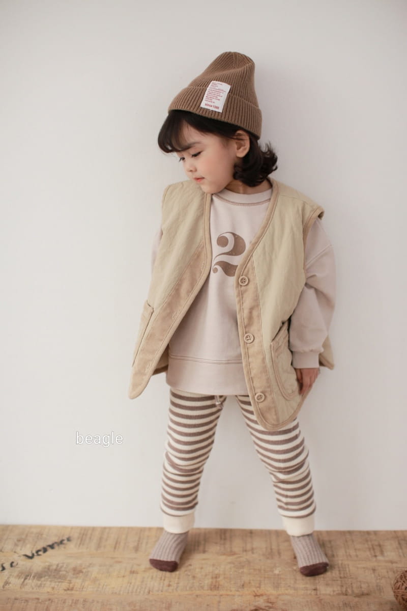 BEAGLE - Korean Children Fashion - #Kfashion4kids - Friends Quilting Vest - 8