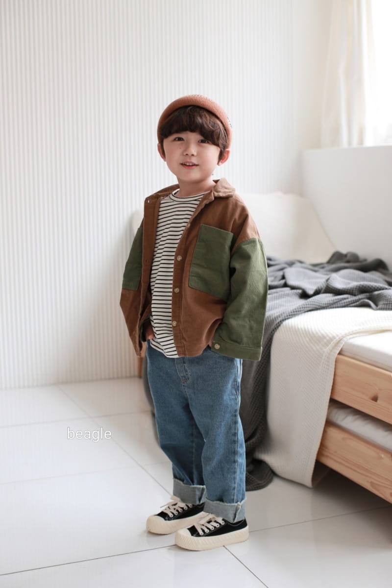 BEAGLE - Korean Children Fashion - #Kfashion4kids - Finger Stripe Tee - 10