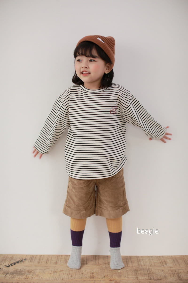 BEAGLE - Korean Children Fashion - #Kfashion4kids - Finger Stripe Tee - 4