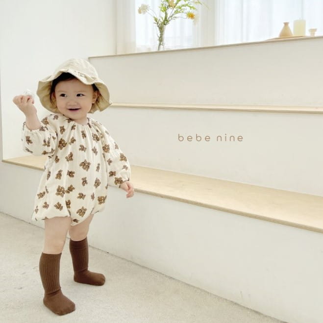 BEBE NINE - Korean Children Fashion - #Kfashion4kids - Toffee Nuts Bodysuit Bear