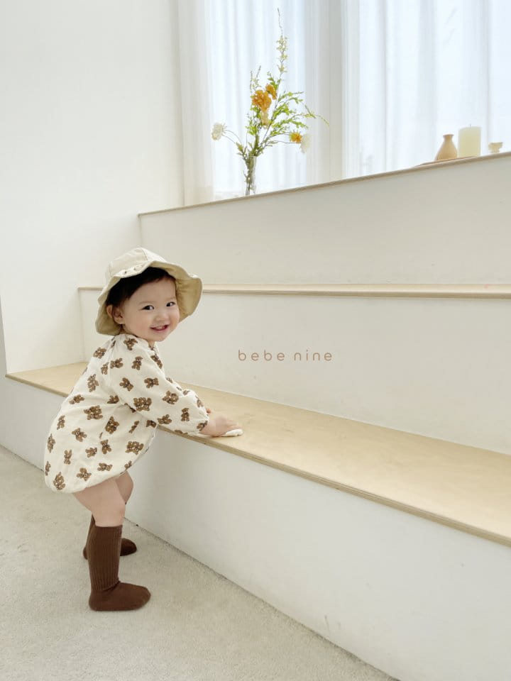 BEBE NINE - Korean Children Fashion - #Kfashion4kids - Toffee Nuts Bodysuit Bear - 10