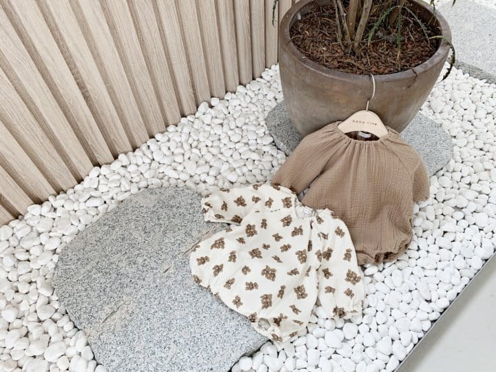 BEBE NINE - Korean Children Fashion - #Kfashion4kids - Toffee Nuts Bodysuit Bear - 5