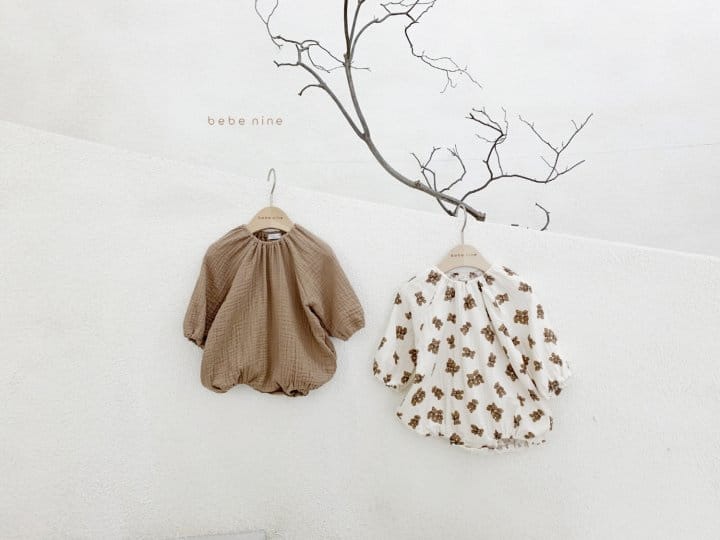 BEBE NINE - Korean Children Fashion - #Kfashion4kids - Toffee Nuts Bodysuit Brown - 11