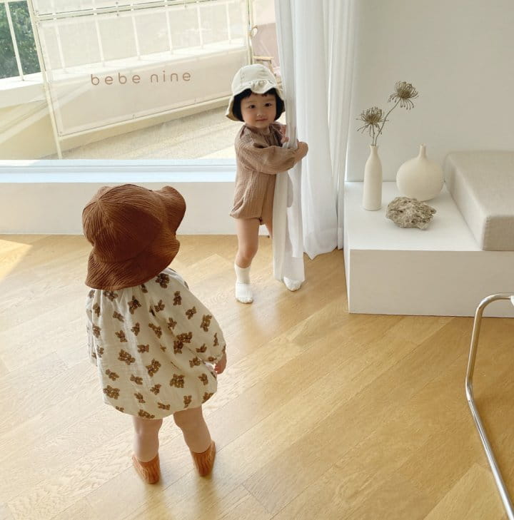 BEBE NINE - Korean Children Fashion - #Kfashion4kids - Toffee Nuts Bodysuit Brown - 8