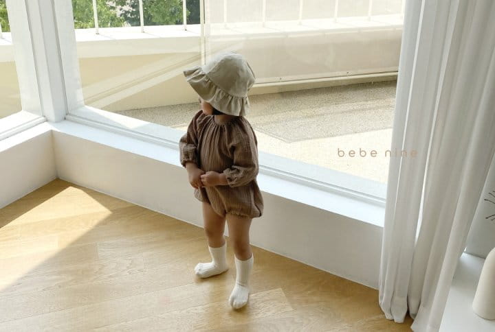 BEBE NINE - Korean Children Fashion - #Kfashion4kids - Toffee Nuts Bodysuit Brown - 9