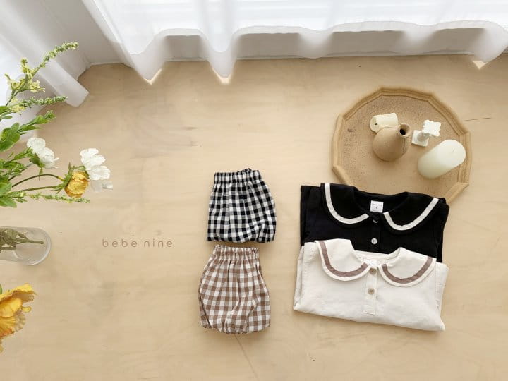 BEBE NINE - Korean Children Fashion - #Kfashion4kids - Check Top Bloomer Set - 3
