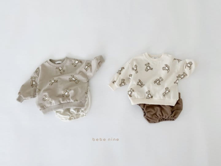 BEBE NINE - Korean Children Fashion - #Kfashion4kids - Bear Top Bloomer Set - 2