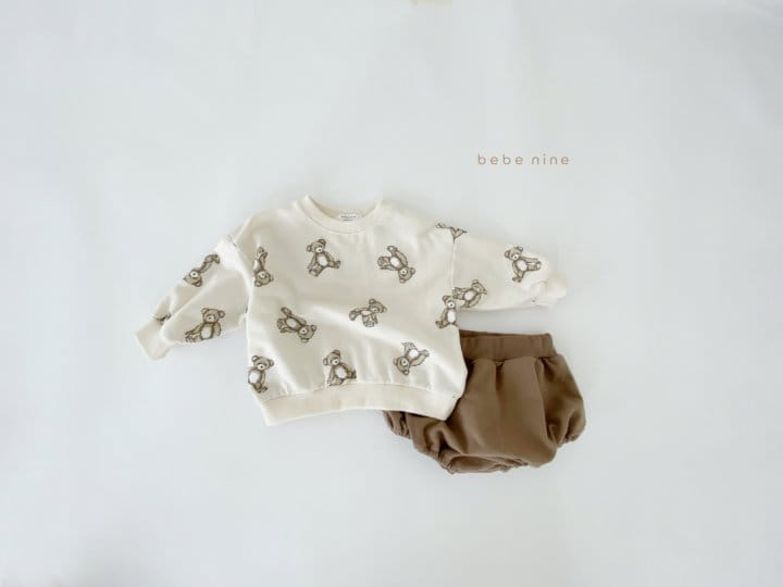 BEBE NINE - Korean Children Fashion - #Kfashion4kids - Bear Top Bloomer Set - 3