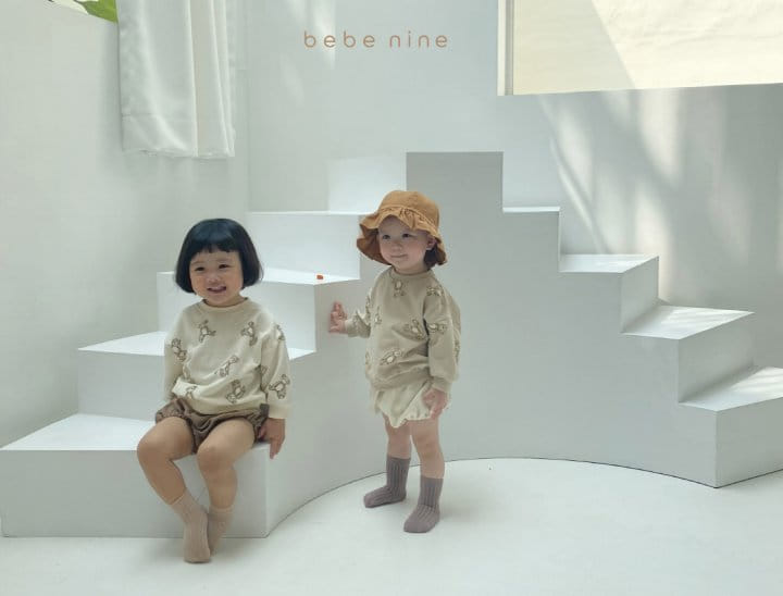 BEBE NINE - Korean Children Fashion - #Kfashion4kids - Bear Top Bloomer Set - 7