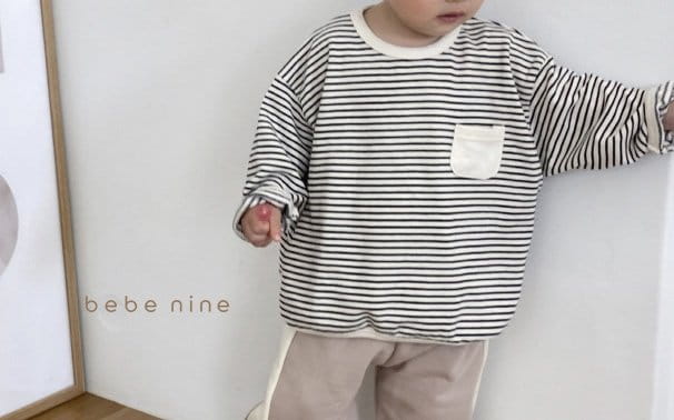 BEBE NINE - Korean Children Fashion - #Kfashion4kids - Pocket Stripes Tee - 10