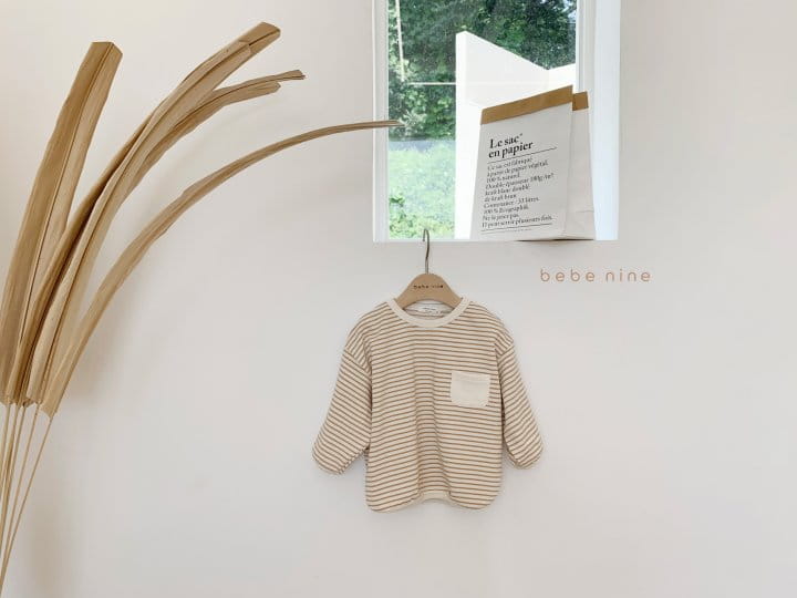 BEBE NINE - Korean Children Fashion - #Kfashion4kids - Pocket Stripes Tee - 3