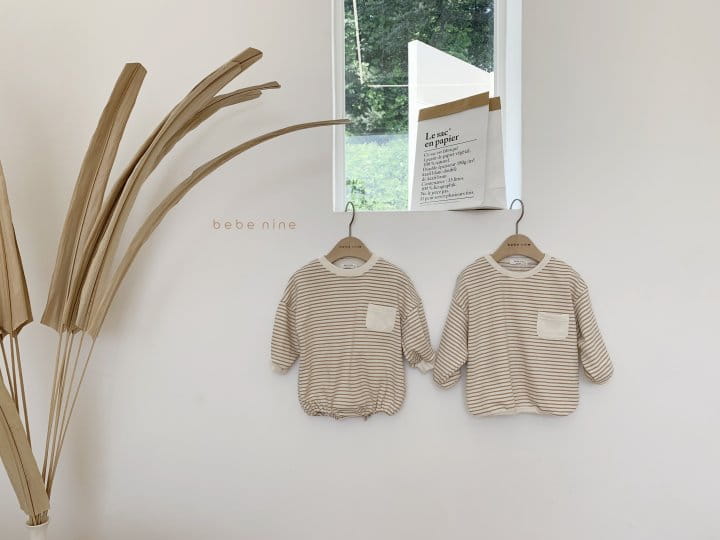 BEBE NINE - Korean Children Fashion - #Kfashion4kids - Pocket Stripes Tee - 4