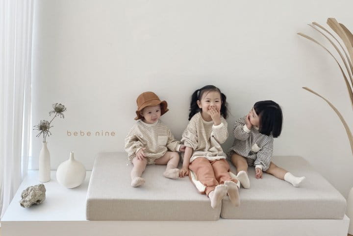 BEBE NINE - Korean Children Fashion - #Kfashion4kids - Pocket Stripes Tee - 8