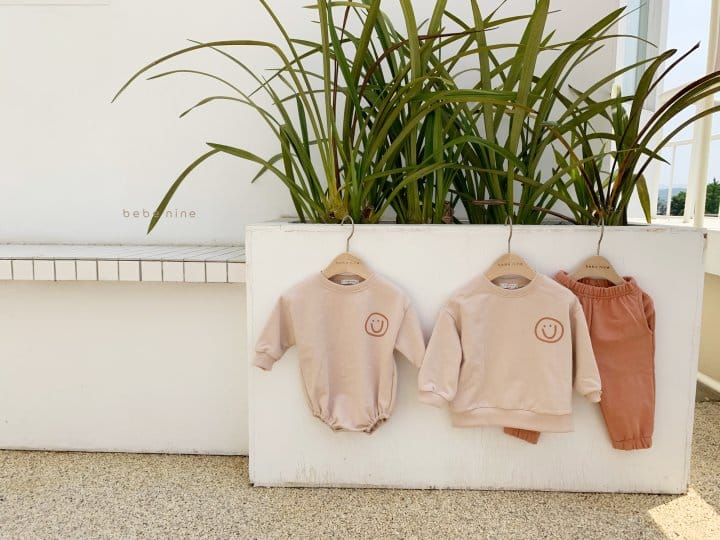 BEBE NINE - Korean Children Fashion - #Kfashion4kids - Smile Top Bottom Set - 4