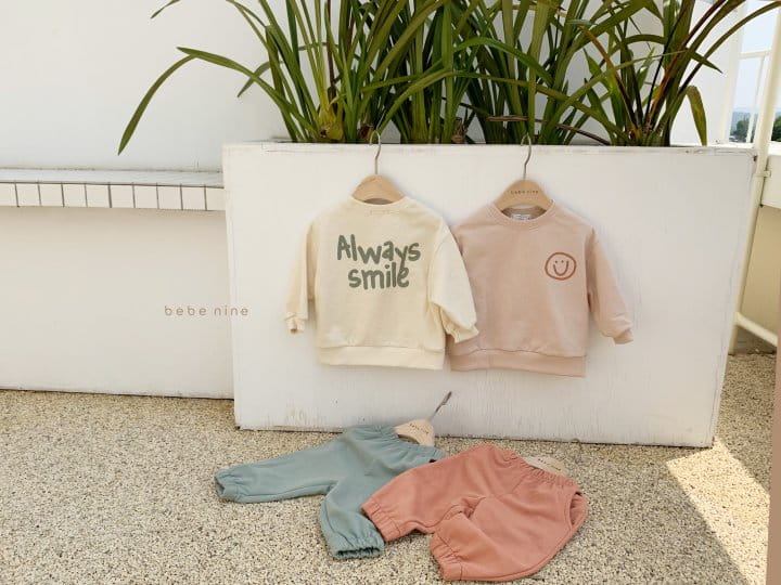BEBE NINE - Korean Children Fashion - #Kfashion4kids - Smile Top Bottom Set - 5