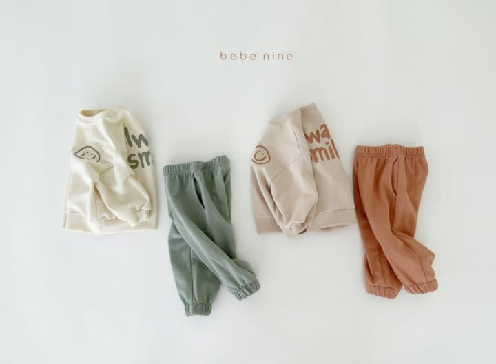 BEBE NINE - Korean Children Fashion - #Kfashion4kids - Smile Top Bottom Set - 8